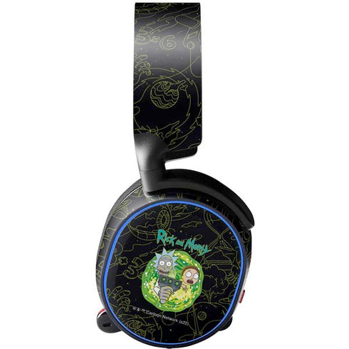Adult Swim Rick and Morty Portal Travel SteelSeries Arctis 3 Skin